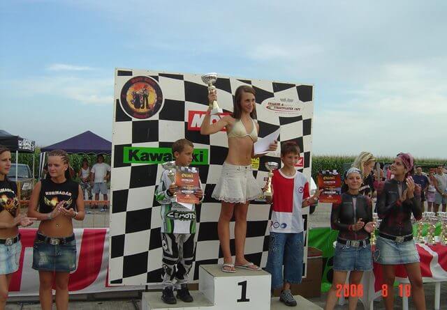Vincze Szandi dragbike versenyző 6 Vincze Szandi kunmadár dobogó