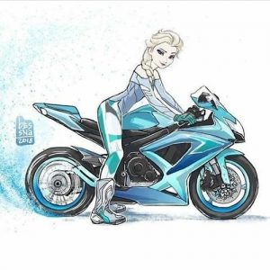 Disney hercegnők motoron