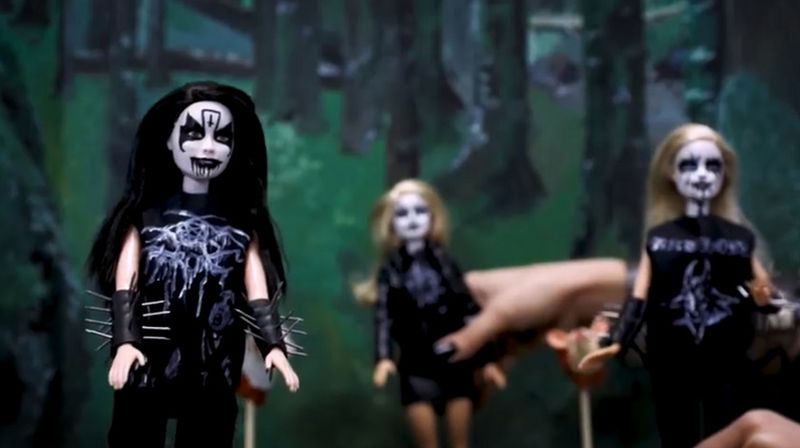 black metal barbie