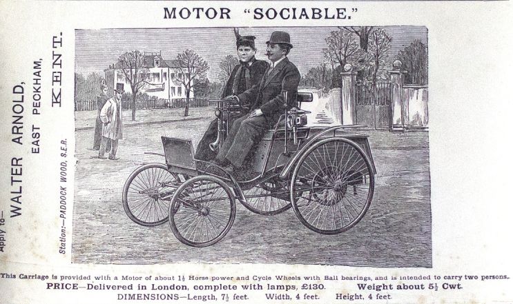walter arnold 1896 automobil sebesseghatar
