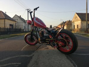 Indian Larry motor Berci Custom Cycles