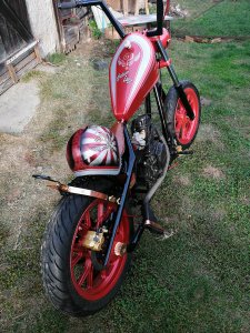 Indian Larry motor Berci Custom Cycles