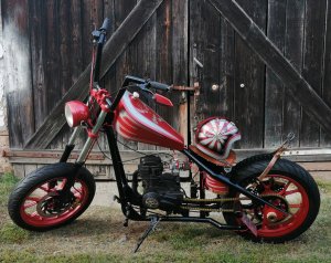 Indian Larry motor Berci Custom Cycles