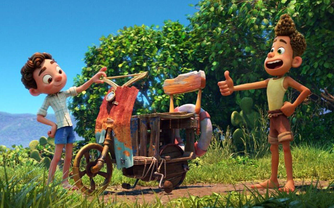 Luca disney Pixar animacios film Vespaval