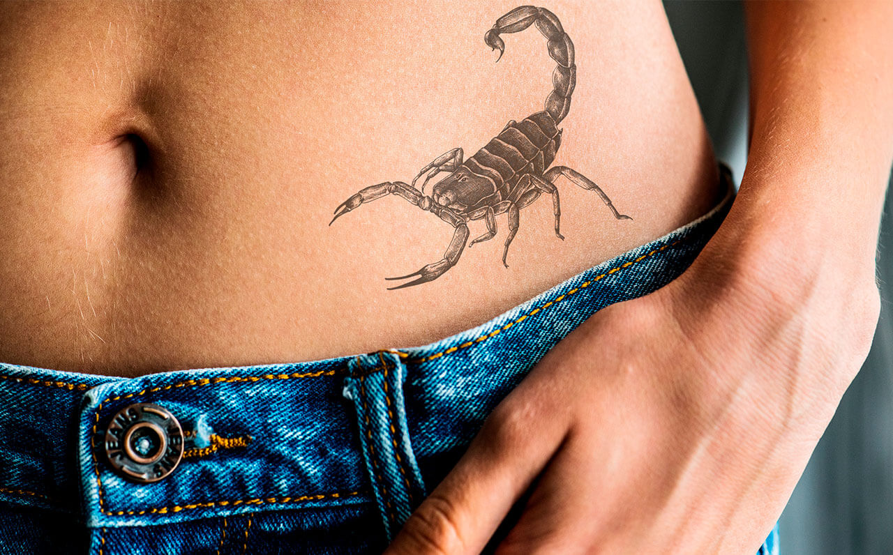 Skorpió tetoválás