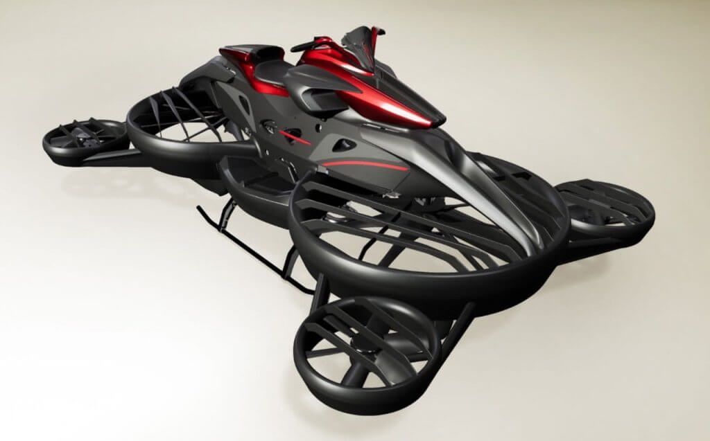 Xturismo hoverbike repülő motorkerékpár