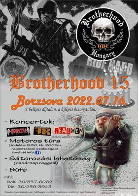 Brotherhood 15 motoros találkozó