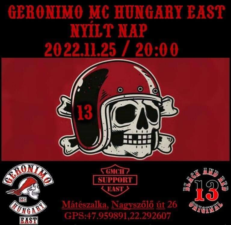 Geronimo MC Hungary East Nyílt Nap