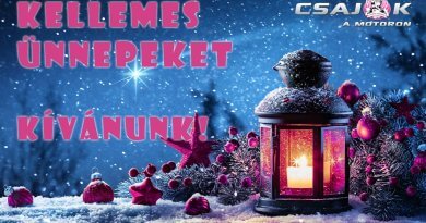 Kellemes Karácsonyi Ünnepeket Kíván a Csajokamotoron.hu és a CsamShop.hu