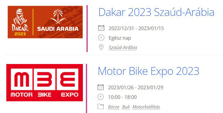 Motoros Találkozó 2023 2. hét