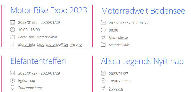 Motoros Találkozó 2023. január motorkiállítás