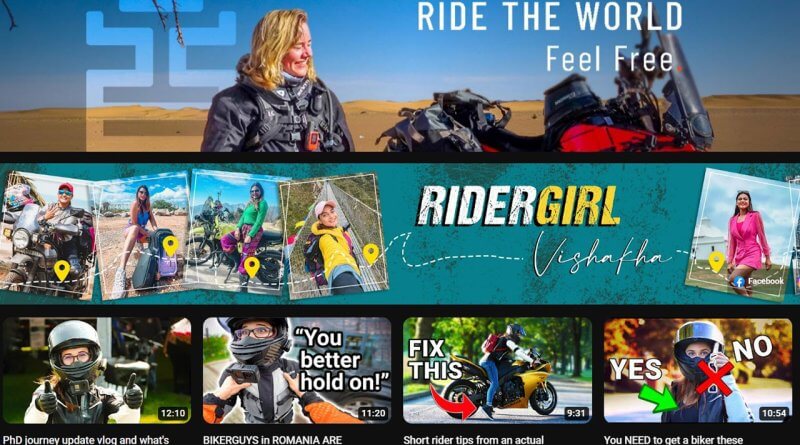 20 legnépszerűbb női motoros youtube csatorna