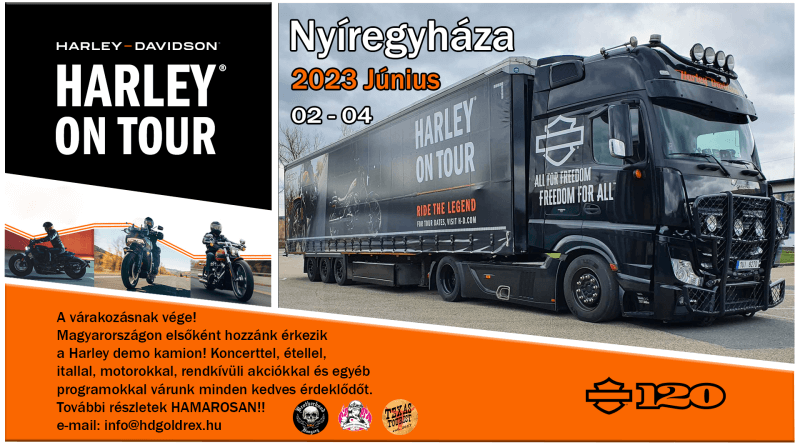 Harley-Davidson Demo Truck Nyíregyháza 2023. június 2-4.