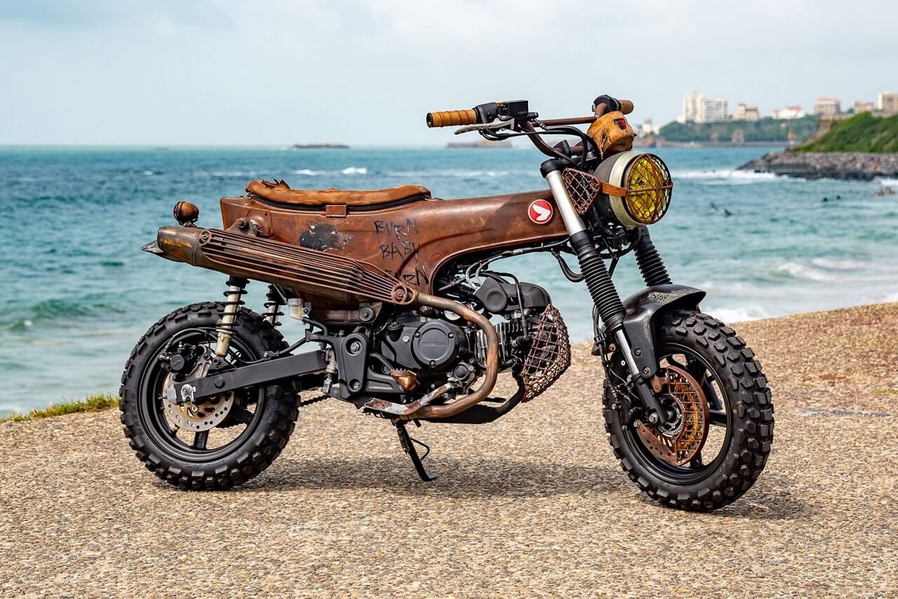 Épített Honda minimotorok a Wheels and Waves fesztiválon 2023
