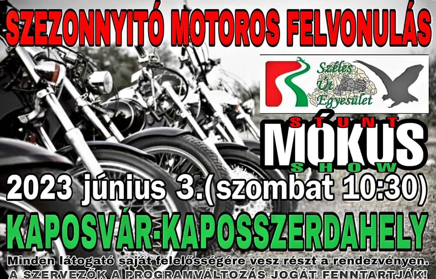 Motoros felvonulás