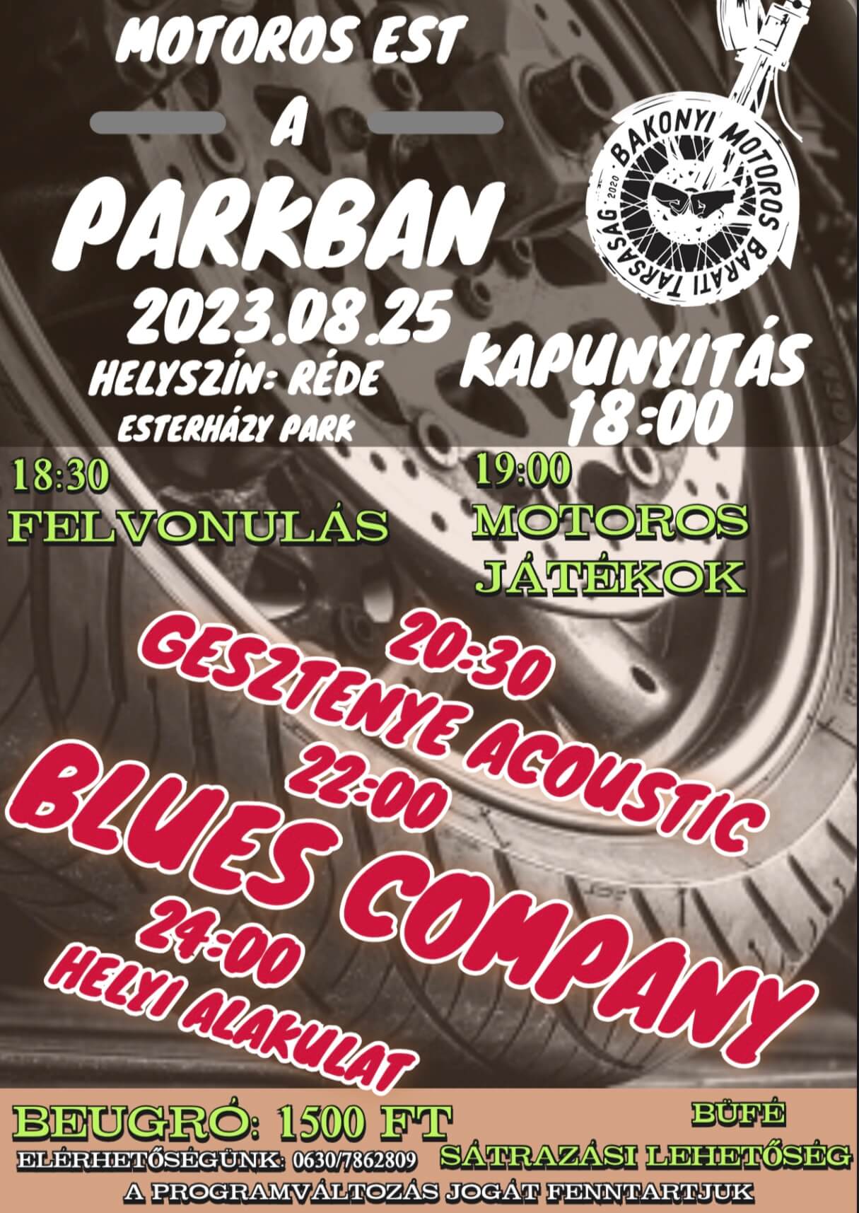 Motoros est a Parkban