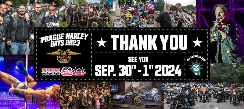 Prága Harley Days 2024 augusztus 30-szeptember 1.