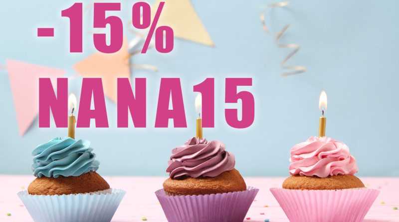 15% kedvezményre jogosító kupon NaNa születésnapja alkalmából