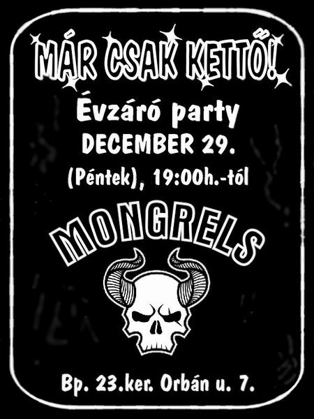 Mongrels Évzáró Party