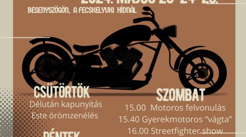 Woodszög 8. A Yellow Monkeys Motoros Baráti Kör motoros-zenés fesztiválja 2024 május 24-26. Besenyszög