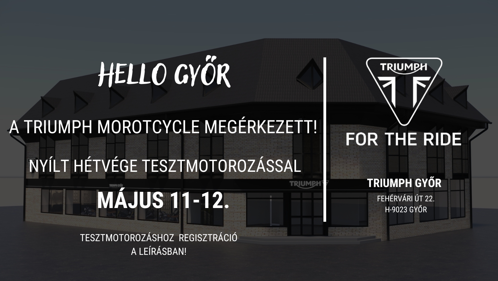 Triumph Győr motorszalon nyílt hétvége és tesztnap