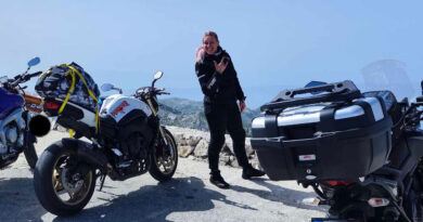 Első külföldi motoros túra friss jogosítvánnyal Kocsis Zsuzsanna