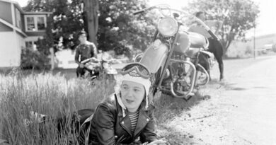 Motorcycle rally, Laconia, N.H., 1947. Sam Shere/Life Picture Collection/Shutterstock