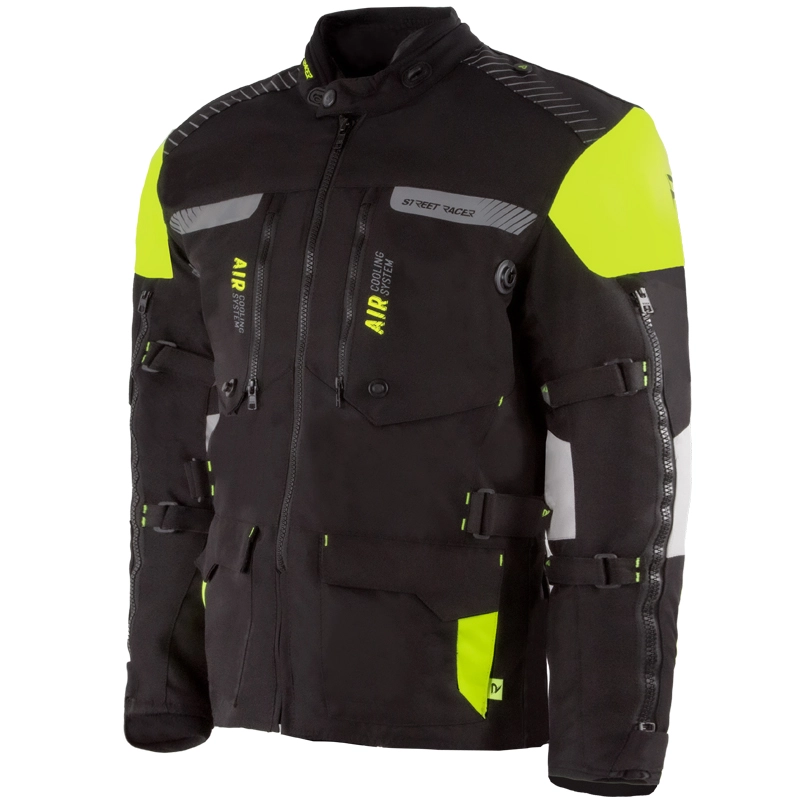 Street Racer All Season motoros kabat fekete fluo sarga motozem