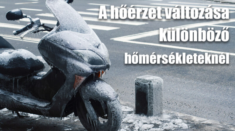 A hőérzet változása motoron különböző hőmérsékleteknél