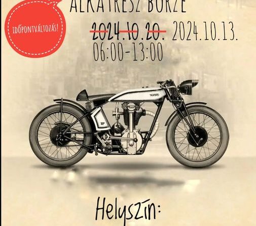 Veterán Motor-Autó Alkatrész Börze 2024 október 13. körmend