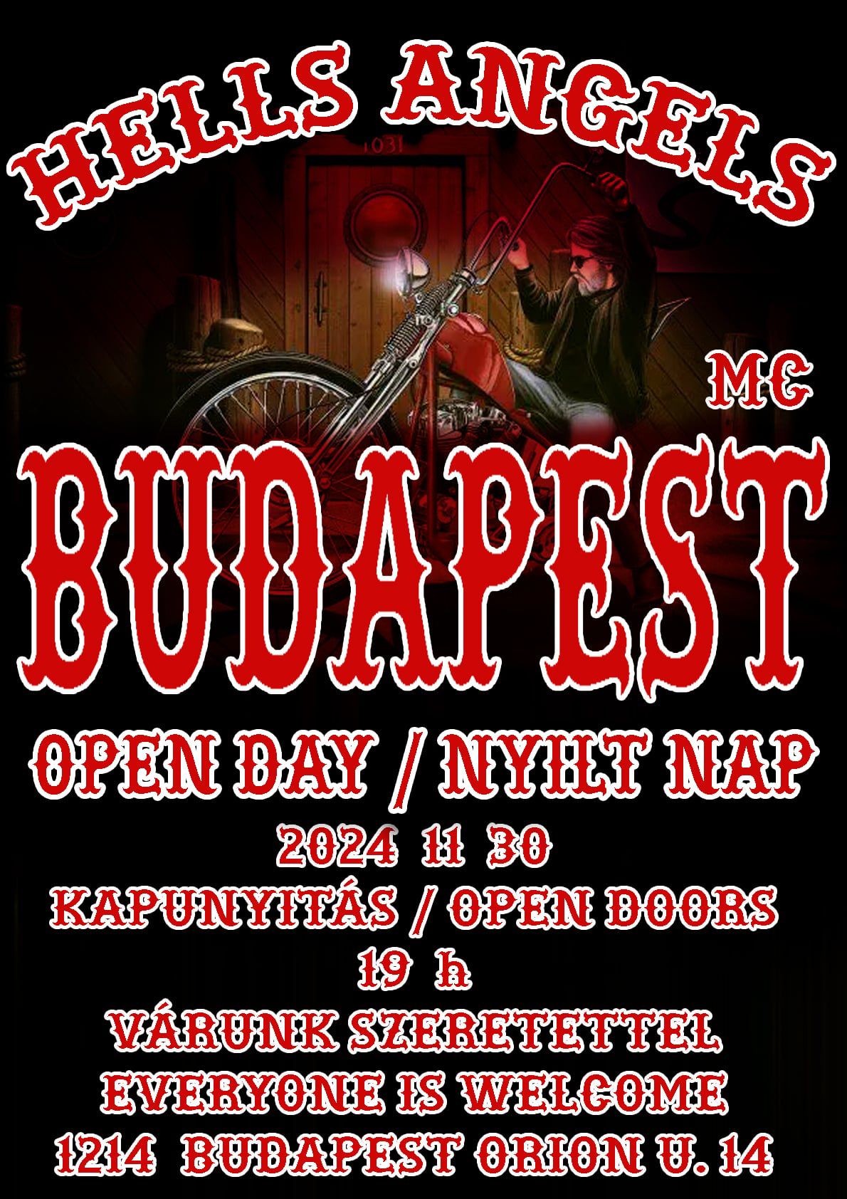 Hells Angels MC Budapest Nyílt nap