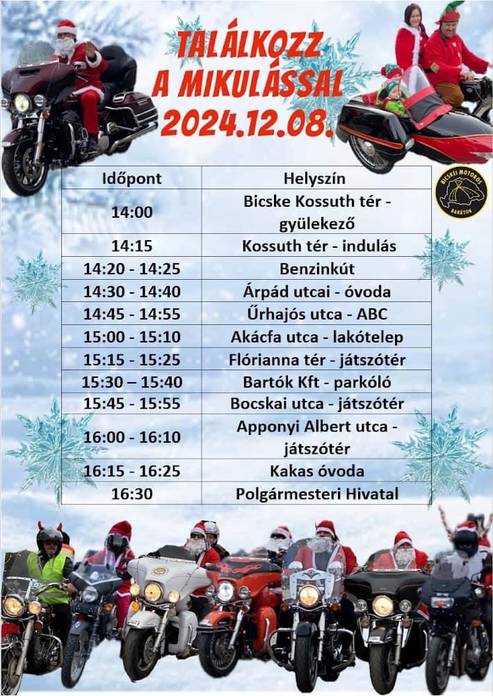 🎅🏻Motoros Mikulás Felvonulás🎅🏻 - szaloncukor osztás