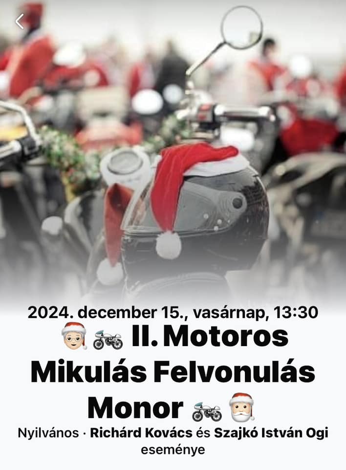 II. Motoros Mikulás felvonulás