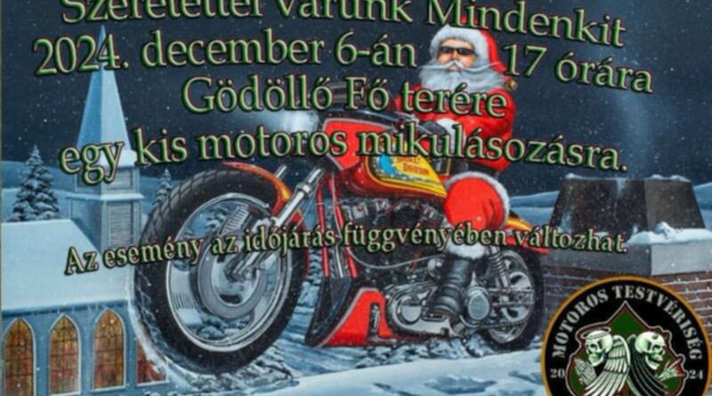 Motoros Mikulás Gödöllő 2024 december 6.