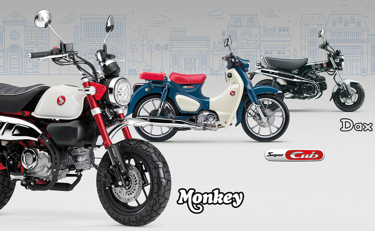 z Euro5+ előírásoknak is megfelel a Honda Dax, a Monkey és a Super Cub C125