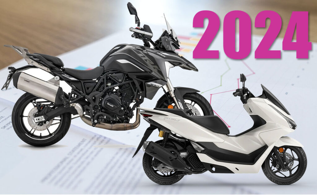 Új motorkerékpárok forgalomba-helyezési adatai 2024-ben a DataHouse statisztikái alapján