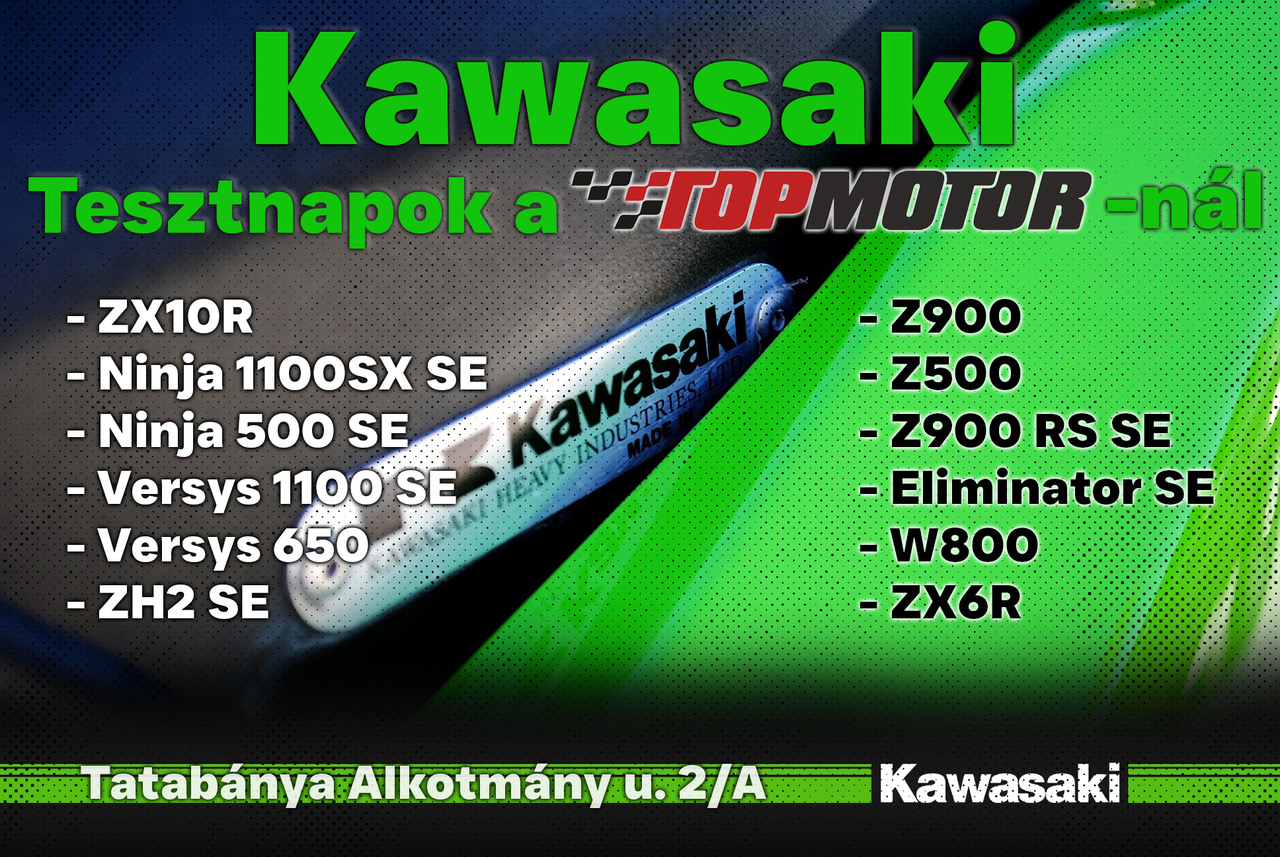 Ingyenes szezonkezdő Kawasaki Tesztnap