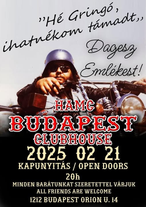 Hells Angels MC Budapest Dagesz Emlékest