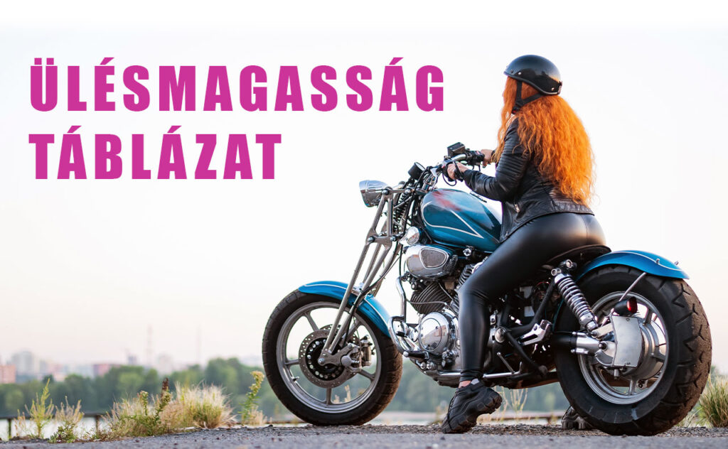 Motor ülésmagasság táblázat - Csajok a motoron