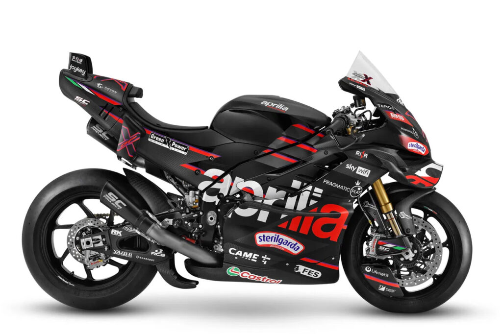 Az Aprilia RSV4 X-GP ünnepli a márka 10 éves fennállását a MotoGP-ben