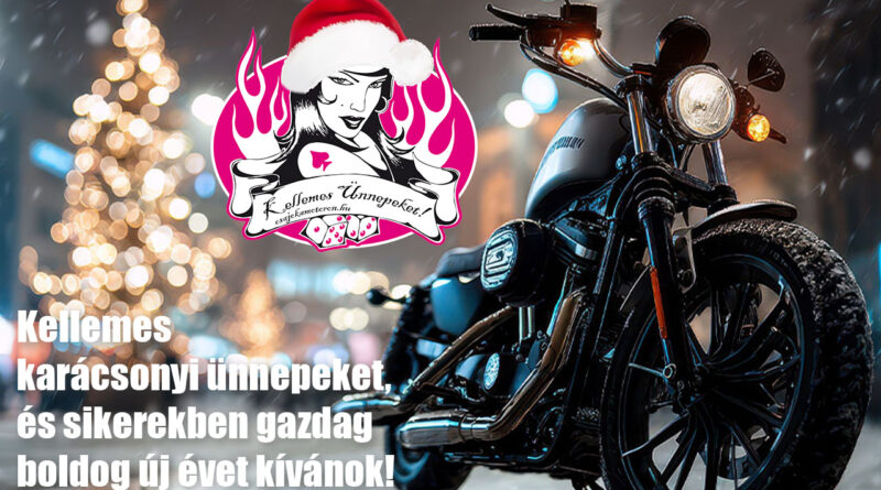 Csajok a motoron Karácsony 2025