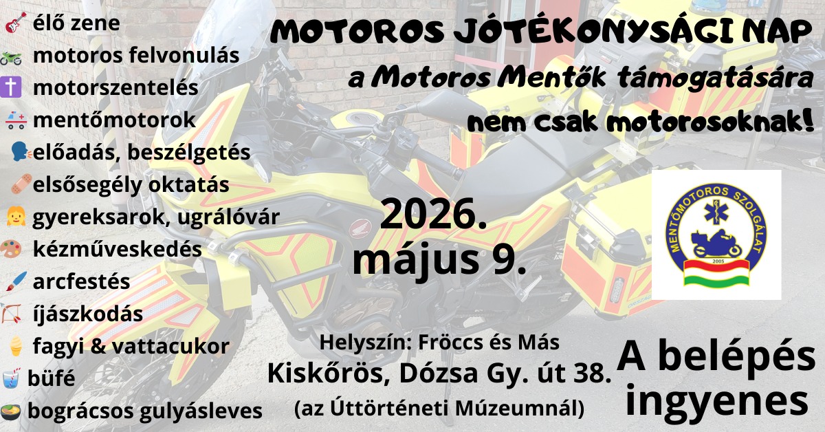 MOTOROS JÓTÉKONYSÁGI NAP