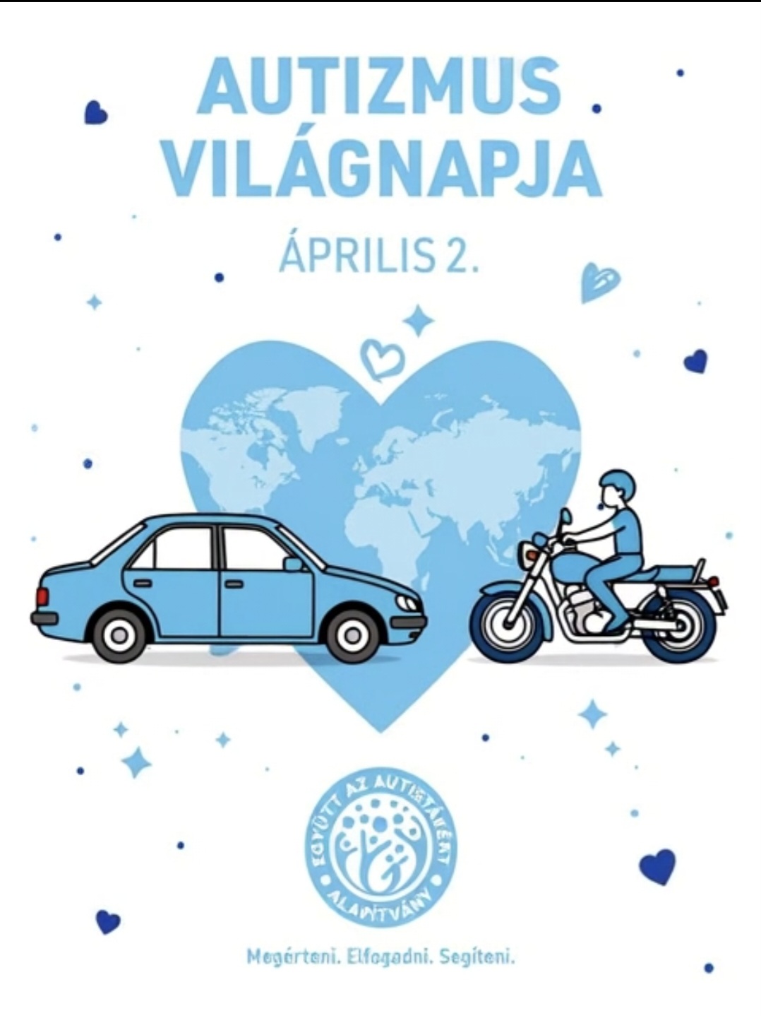 Autós Motoros Felvonulás az Autizmus Világnapján