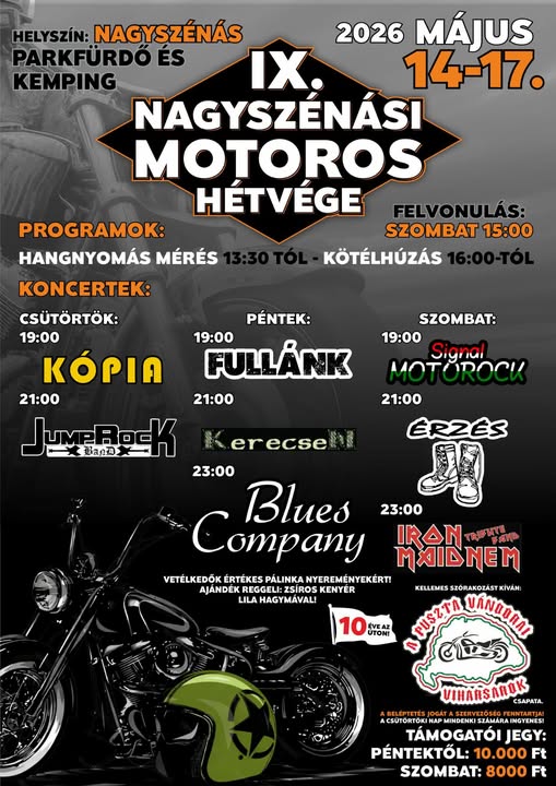 IX. Nagyszénási Motoros Hétvége