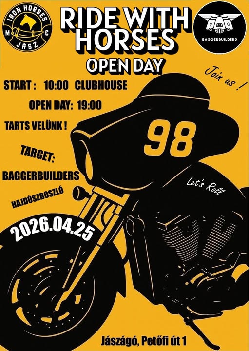 Ride With Horses Iron Horses MC Jász Open Day