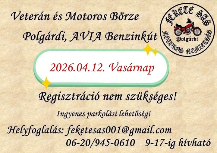 Veterán motoros börze
