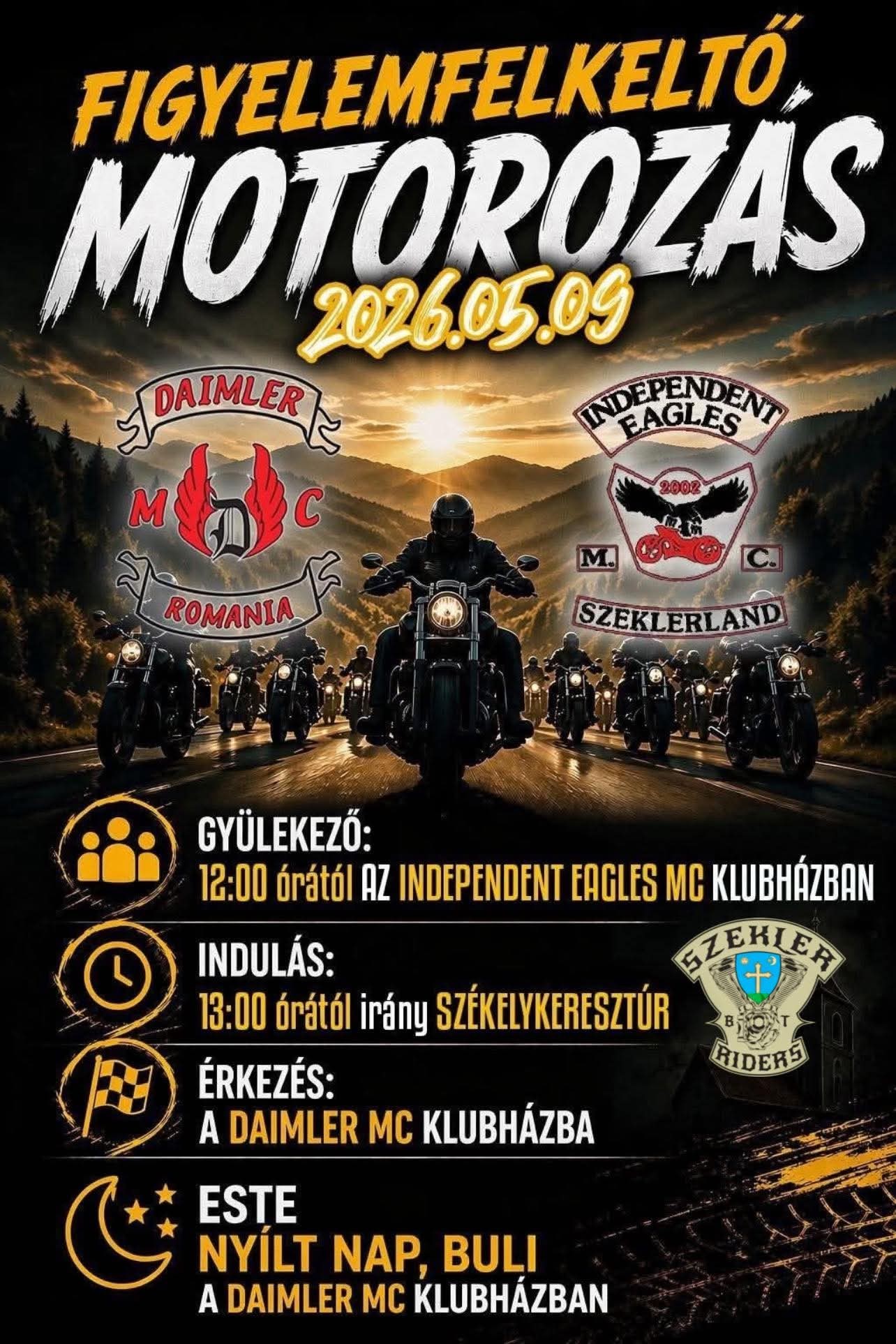Figyelemfelkeltő motorozás