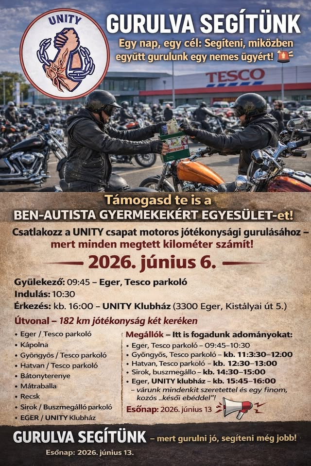 Gurulva Segítünk - Jótékonysági Motoros Gurulás