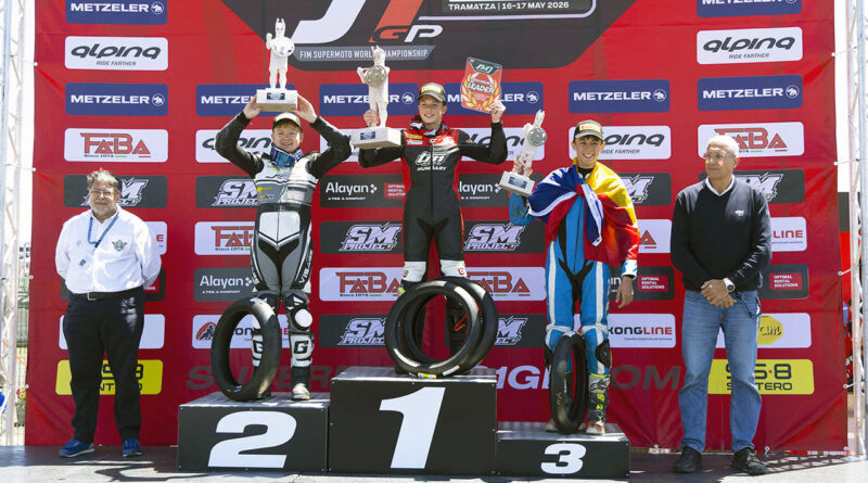 Bereczki Dávidnak szólt a Himnusz a Supermoto Junior Európa-bajnokságon