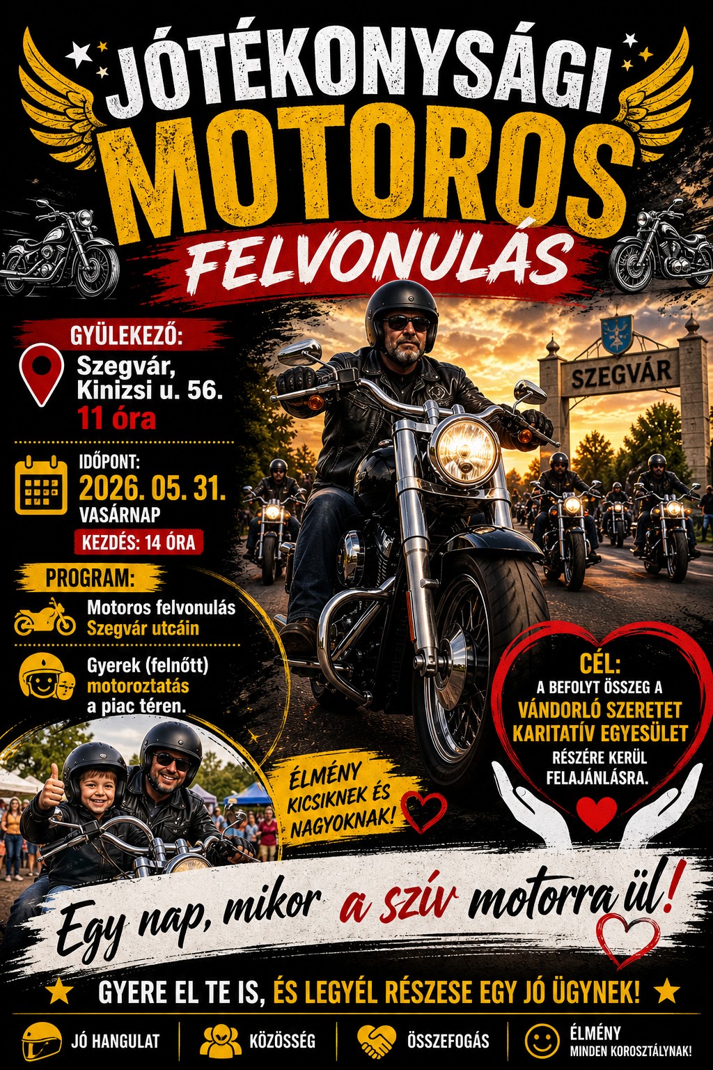 Jótékonysági Motoros Felvonulás